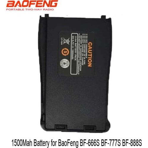 New Two-way Baofeng BF-888S 3.7V 1500mah recharger battery for two way radio BF-777S walkie talkie BF-666S li-ion battery