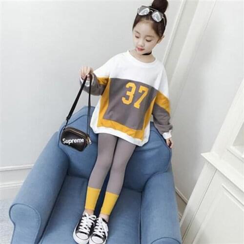 2019 New Children Clothing Sets Costumes For Kids Sport Suits Girls Clothes Sets girls Dress+Pants Casual Baby Girls Clothes