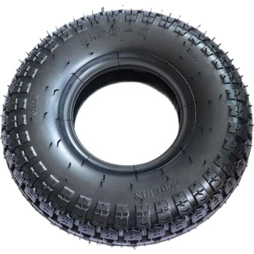 Pneumatic Wheel Tyre 3.50-5 Outer Trye Inner Tube Wheel Outer Tire 350-5 Trolley Rubber Thickened Outer Tire