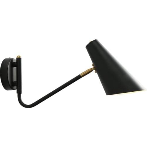 Industrial retro loft vintige wall lights decorative bar study restaurant black led wall lamp iron wall sconce