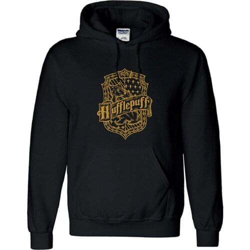 Hufflepuff Hoodie Sweatshirts Coat Jacket Hooded Hoodies Pullover Streetwear Tracksuit