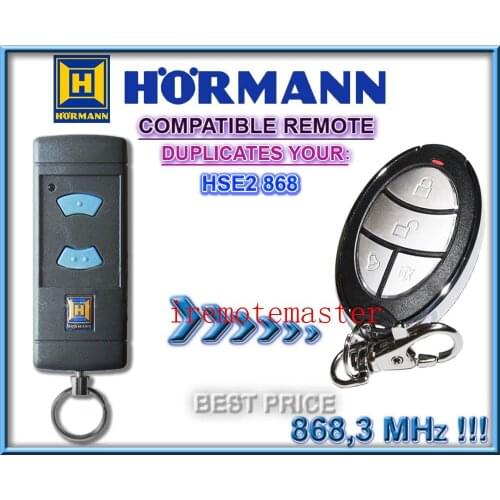 For HORMANN (Blue buttons compatible) HSE2 868Mhz Remote Control Very good