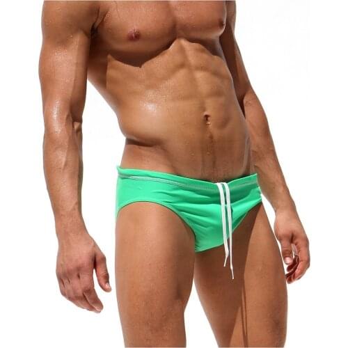 Sexy Men Swimming Briefs swimwear Summer Beach Shorts Men Low Waist Maillot Homme Bain Sunga Masculina Costume Da Bagno Uomo