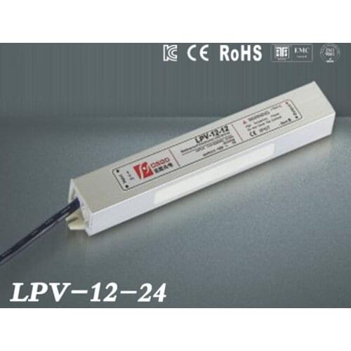 LED Driver Power Supply Lighting Transformer Waterproof IP67 Input AC170-250V DC 24V 12W Adapter for LED Strip LD504