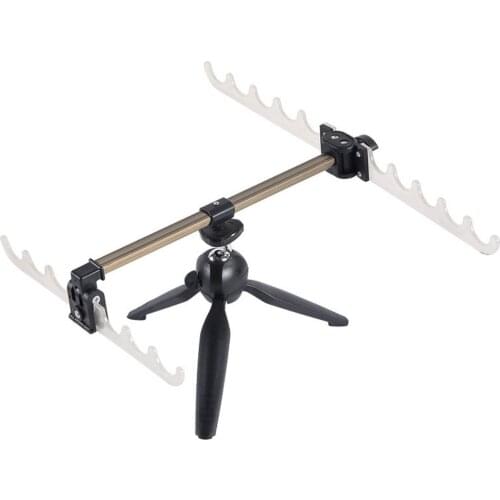 Luminous Ice Fishing Bracket Fishing Rod Holder Portable Telescopic Tripod Multifunctional Fishing Fishing Rod Accessories