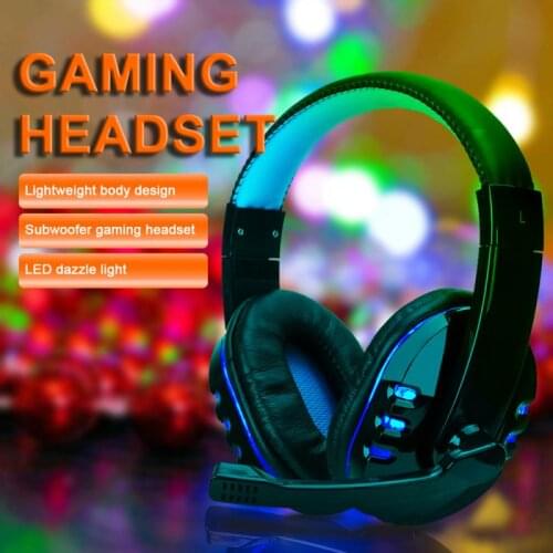 SY733MV Gaming Headphone With Noise Isolating Microphone Surrond Sound Stero And Bass Professional Game Light Headset