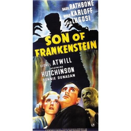 Son of Frankenstein (1939) Bela Lugosi Boris Karloff Horror Movie Art Silk Poster Print 24x36inch