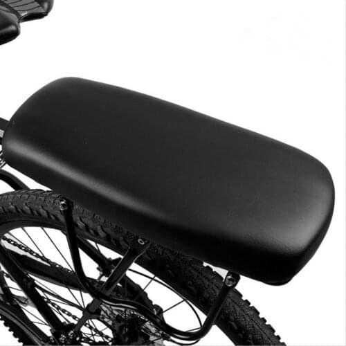 Bicycle Back Seat Cycling MTB PU Leather Soft Comfortable Cushion Bike Rear Rack Seat Children Adults Back Seat Pad