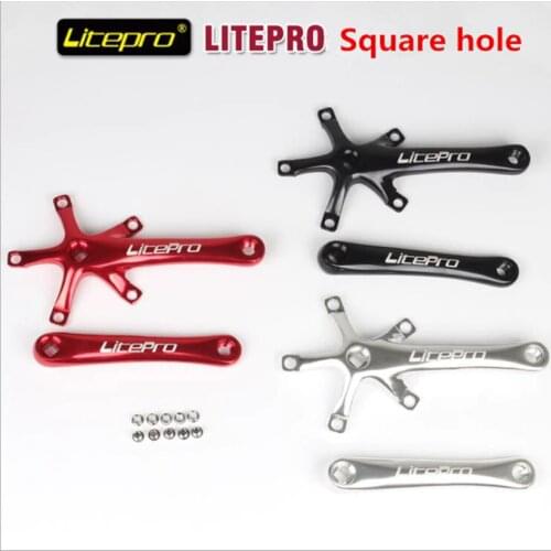 Litepro Bicycle Crank BCD 130mm Folding Road Bike Crankset 170mm Crank Arm Square Crankset
