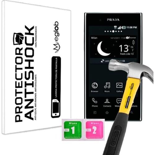 Protector de Pantalla Anti-Shock Anti-Golpe Anti-arañazos Compatible con LG Prada 3 0