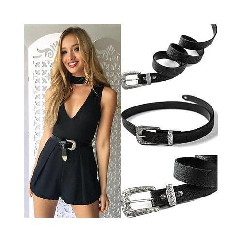 Women Vintage Metal Buckle Boho Leather Waist Belt Waistband Buckle Waist Belt Waistband 2020 HOT High Quality Belts female