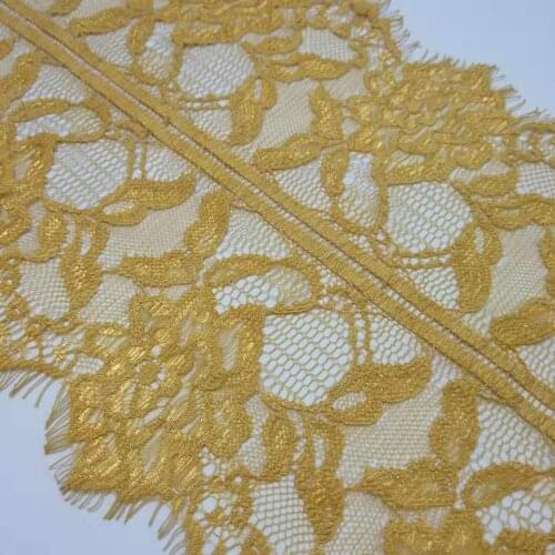 19cm Width Nylon Polyester lace sewing applique lace with wedding decoration process