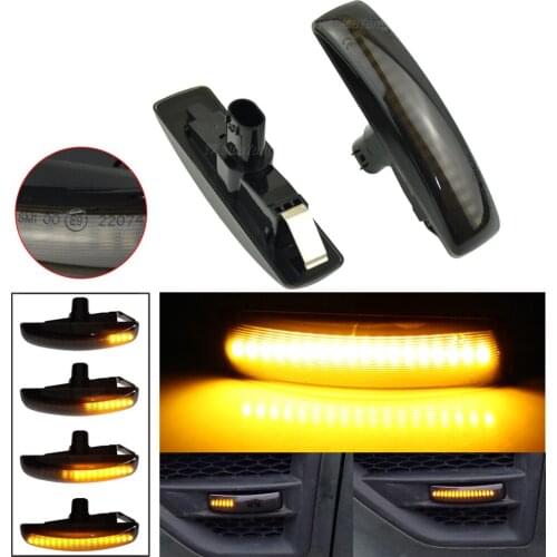 2pcs For Land Rover Range Rover Sport Discovery 3 4 Freeland 2 Led Dynamic Side Marker Light Smoke Lens Repeater Indicator Light