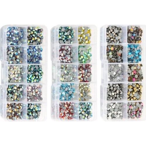 200bag Mixed 10 Colors Uniform Hot Drilling Creative Set Hot Melt Glass Handmade DIY Net Red Clothing Accessories