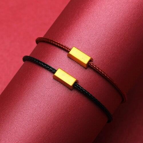Pure 24K Yellow Gold Bracelet Women 999 Gold Bracelet Fashion Bracelet
