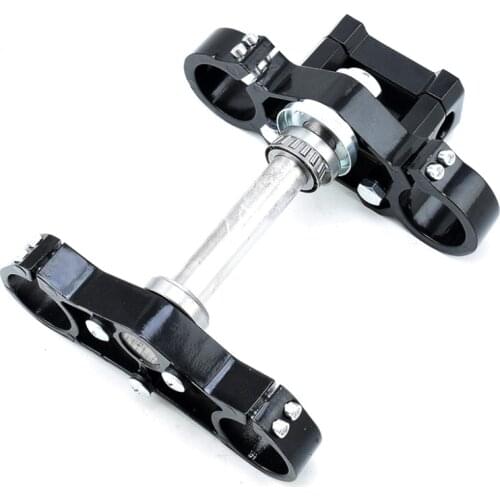 Aluminum Handlebar triple Tree Steering clamp Bar Riser 22mm 45/45 205L for Front Fork 22mm handlebar dirt pit bike Universal