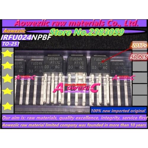 Aoweziic 2017+ 100% new imported original IRFU024NPBF IRFU024N FU024N TO-251 FET 17A 55V