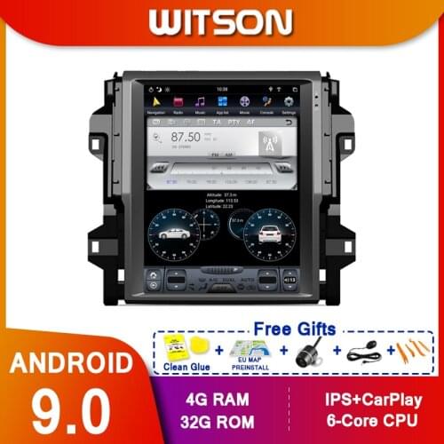 WITSON Android9 vertical screen Car DVD GPS tesla GPS NAVIGATION Radio player for TOYOTA FORTUNER 2016