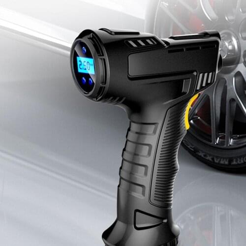Car Air Pump 120W Wireless Inflatable Pump Portable Rechargeable Air Compressor Digital Car Automatic Tire Inflator Equipment