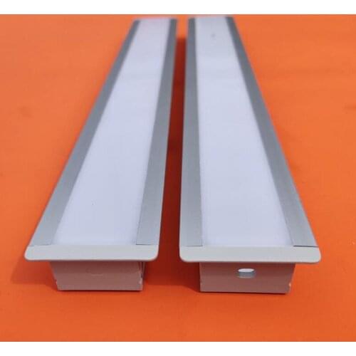 Free shipping Various extruded aluminum heatsink profile 6063 opal frosted milky clear in customizition color