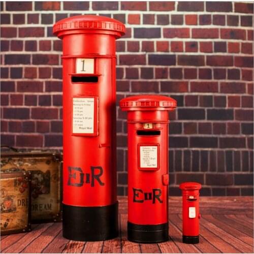 D mailbox model cafe bar decor decoration photography props creative Home Furnishing retro shooting props