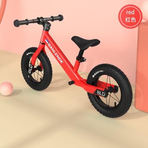 Childrens Slide Car Balance Bicycle New Magnesium Aluminum Alloy 2-6 Years Old Baby 12 Inch Racing Sliding Bike