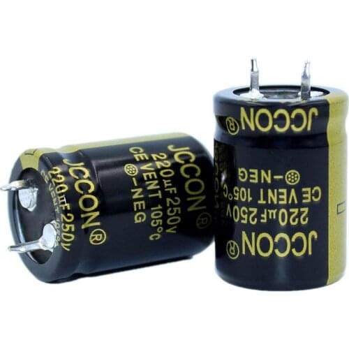 JCCON Thick-foot Electrolytic Capacitor 250v220uf Volume 22x30 Inverter Power