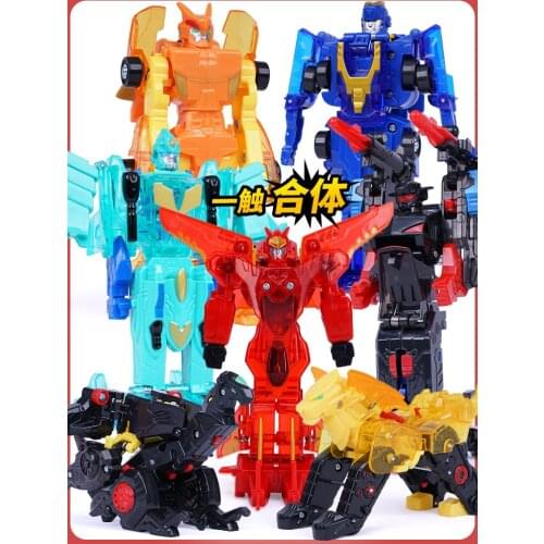 Collision Fit Hunting Car Unicorn Burst Hot Toy Boy Full Set of Speed Transformers Action Figures Toys
