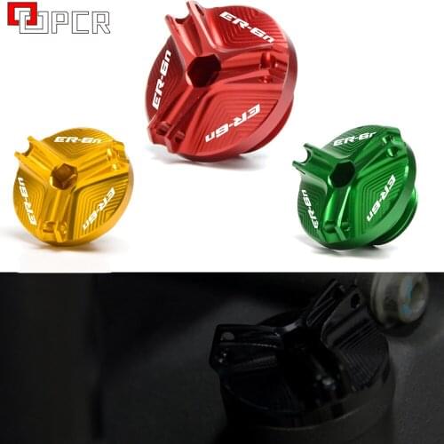 M20*2.5 Motorcycle CNC Billet Oil Filler Cap Plug cover For Kawasaki ER6N ER-6N ER 6N 2006-2016 2012 2013 2014 2015