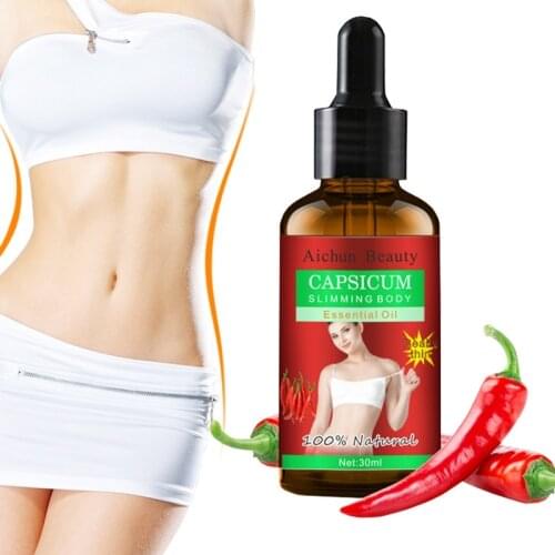 Aichun Red Pepper Slimming Oil Body Shaping Essence Women Fast Fat Burning Weight Loss Arm Leg Burning Calorie Lady Body Slim