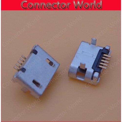 Micro mini 5p USB jack connector socket for phone charger dock plug charging port,data tail port,Long with fixed foot