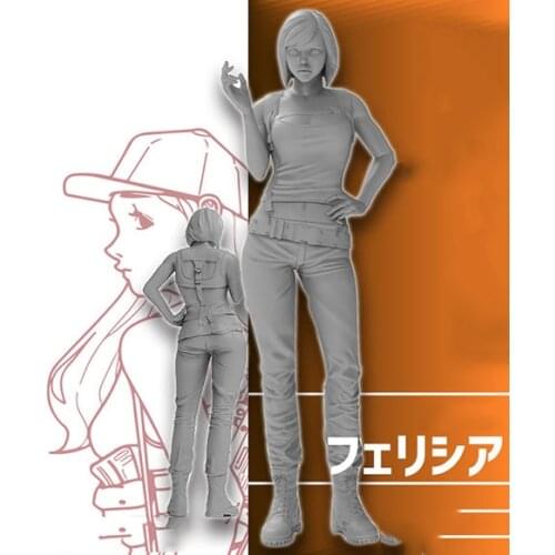 1/35 Resin Model Building Kit Figure Coster girl