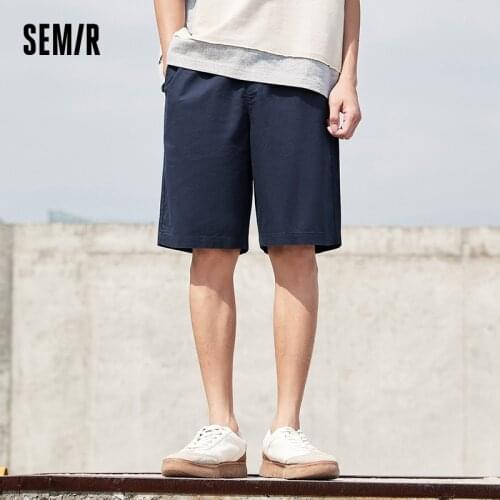 SEMIR Casual Shorts Men 2021 Summer New Breathable Cotton And Linen Loose Fifth Point Short Pants For Men
