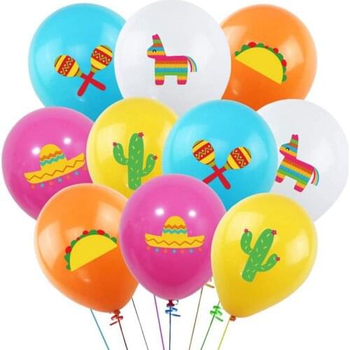Mexican balloon theme party set decoration Alpaca cactus balloon combination childrens birthday party