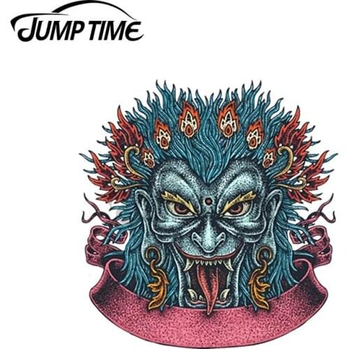 JumpTime 13 x 5.9cm For Devil TOld School Vintage Style Personality Car Stickers VAN Occlusion Scratch Deal Motorcycle Graphics