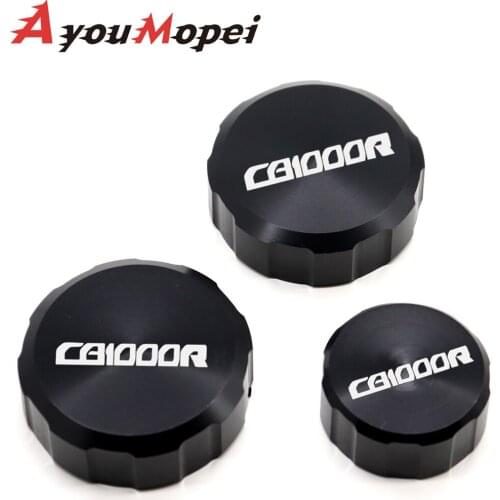For HONDA CB1000R CB 1000R 2009-2014 2015 2016 motorcycle Front and Rear Fluid Reservoir Cover Mater Cylinder Cap