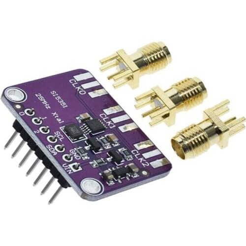 Clock Signal Generator Distribution Board Module Signal Generator Clock 3 Channel Independent Output signal Generator DIY Kit 8KHz-160MHz For Arduino