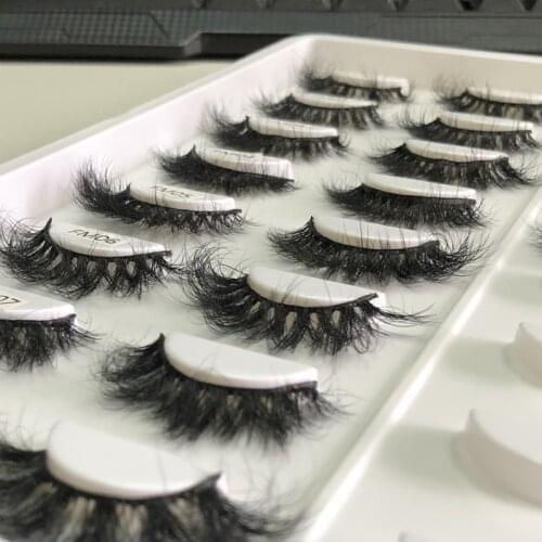 Buzzme Mink Fur Lashes Fluffy Natural Length 15-18mm False Eyelashes Reusable Handmade Eye Lash Makeup Tools