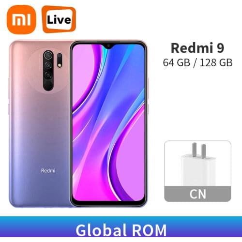 Global ROM Redmi 9 4GB 128GB / 64GB Helio G80 Octa Core Cellphone 13MP Camera 5020mAh Battery 6.53" FHD+ Display CN Version
