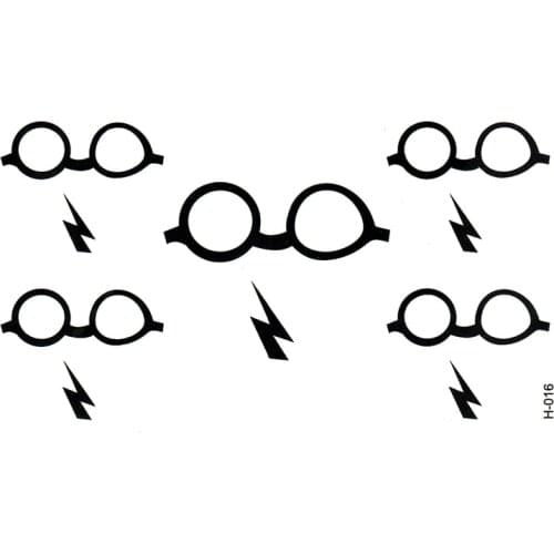 Lighting Temporary Tattoo Body Art Sleeve Body Arm Flash Tattoo Stickers Waterproof Tatto Henna Fake glasses Tatoo Sticker