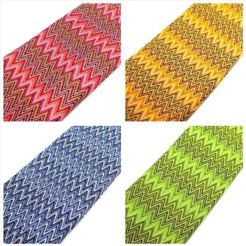 Zig Zag Knitting Lace Fabrics For Dress 1 Meter Wave Striped Soft Crocheted Lace Cloth Knitted Popular Lace 150CM Wide