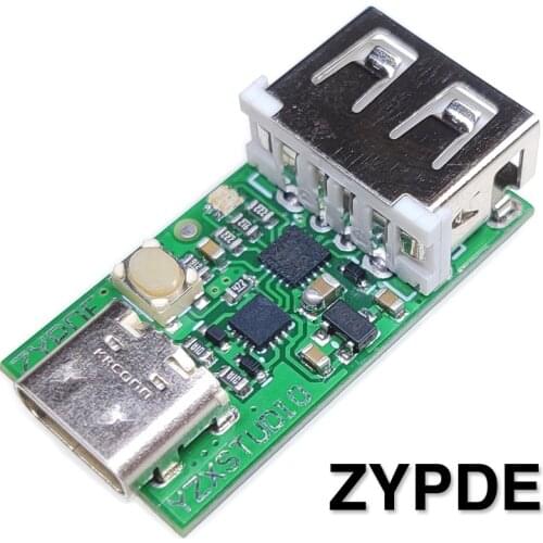 ZY12PDS USB-C PD2.0 3.0 to DC spoof fast charge trigger polling detector notebook power supply change Type-C