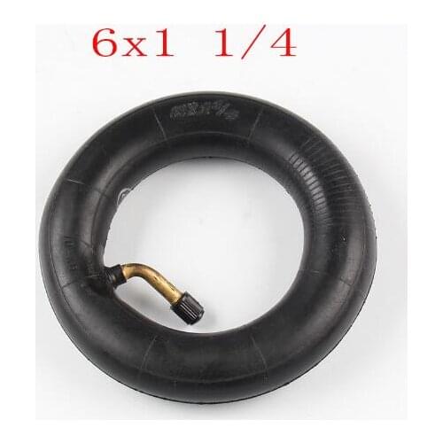 Inner Tube 6X1 1/4 with a Bent Angle Valve Stem fits many gas electric scooters Motorcycle parts