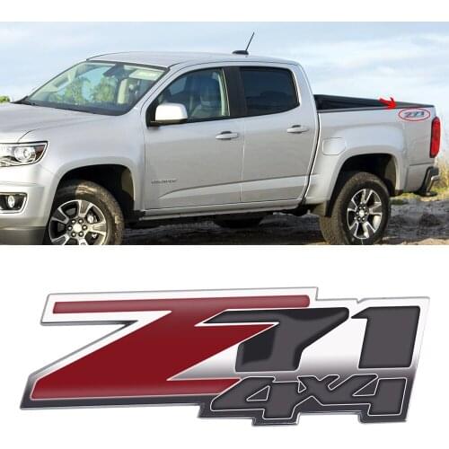 Z71 4X4 Emblem 3D Sticker Nameplate Side Trunk Badge Trim Decals For Chevrolet Tahoe Colorado Silvado Suburban Xtreme GMC Sierra