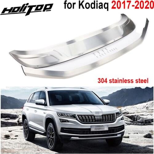 New arrival for Skoda Kodiaq 304 stainless steel skid plate/bumper protector guard,2017-2020.front & rear.necessary protection