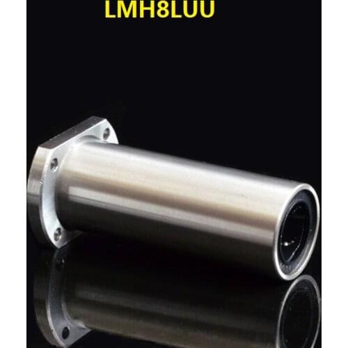 10pcs/lot LMH8LUU 8mm 8*15*45mm long type Oval Flange linear motion ball bearings for 3d printer CNC 8x15x45mm