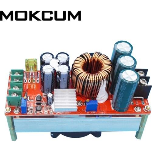 1500W Boost Power Supply Module 30A DC-DC 10V-60V to 12V-90V Adjustable CVCC Step UP Voltage Converter w/ Heat Sink
