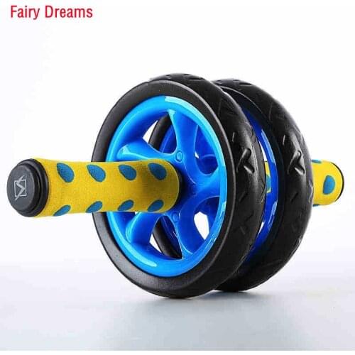 2 Abdominal Wheel AB Roller With Mat No Noise Double-Wheeled Abdomen Workout Fitness Equipment For Home GYM Muscle Exercise