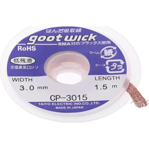 2020 New 5 ft 3mm esoldering Braid Solder Remover Wick CP-3015