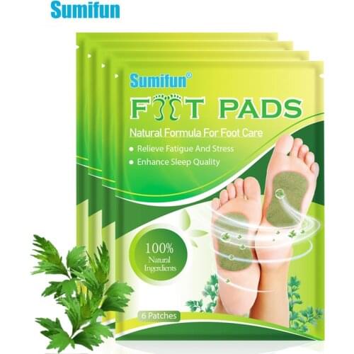 24Pcs Sumifun Wormwood Detox Patch Foot Pad Body Weight Loss Slimming Stickers Improve Sleeping Relieve Anxiety Relaxing Plaster